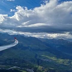 Flugwegposition um 16:07:38: Aufgenommen in der Nähe von Engiadina Bassa/Val Müstair District, Schweiz in 2733 Meter